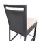 Armen Living Tropez Outdoor Patio Wicker Barstool with Water Resistant Beige Fabric Cushions LCTRBABE - alternate 3